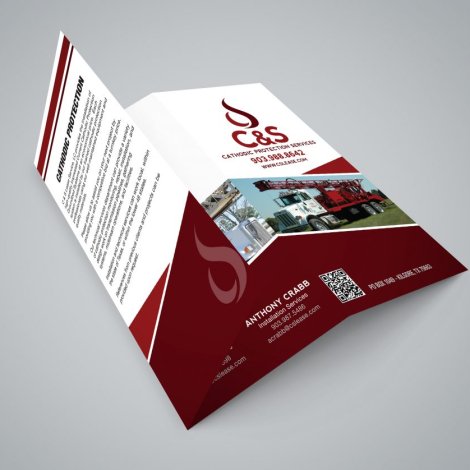 A3 card tri fold brochures
